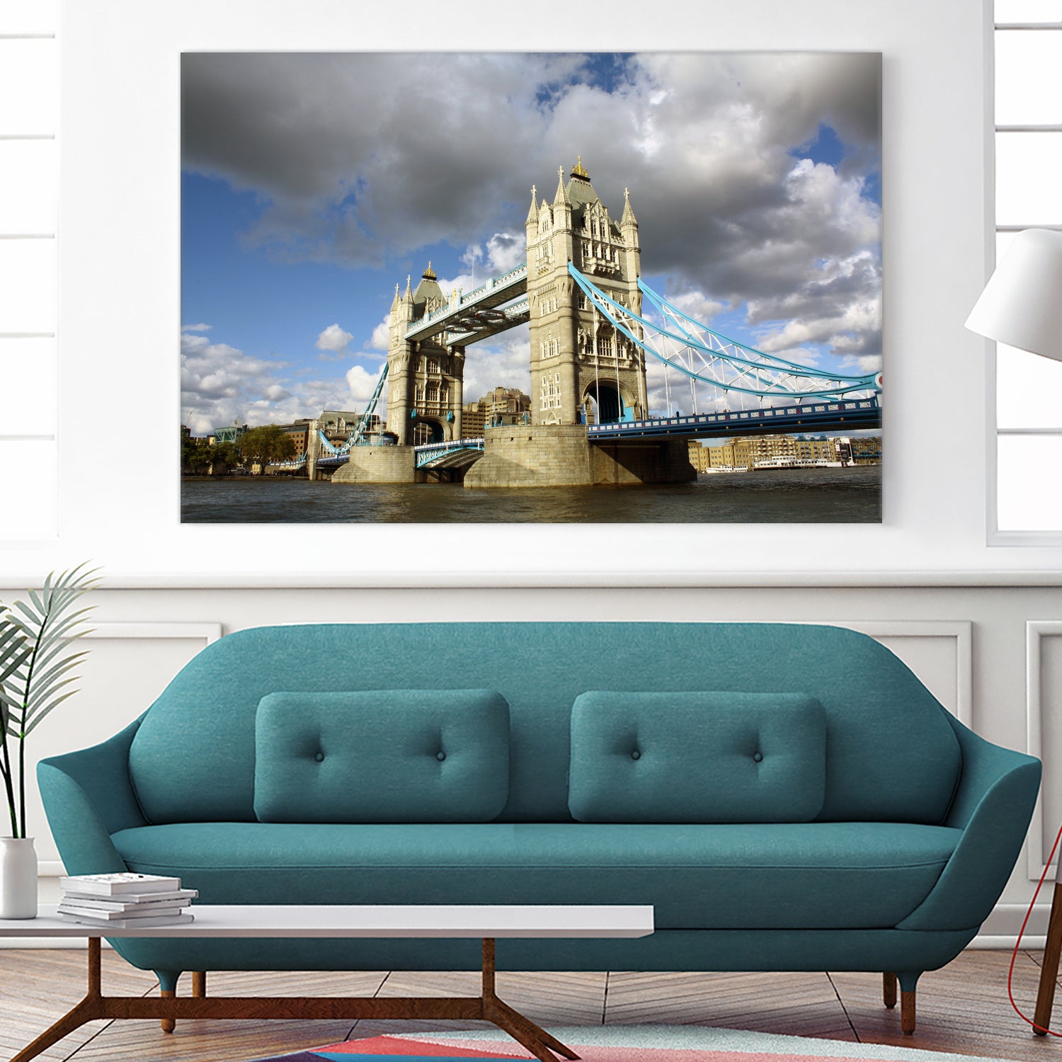 London Brigde by Angeliki Antimisari on GIANT ART - blue photo manipulation