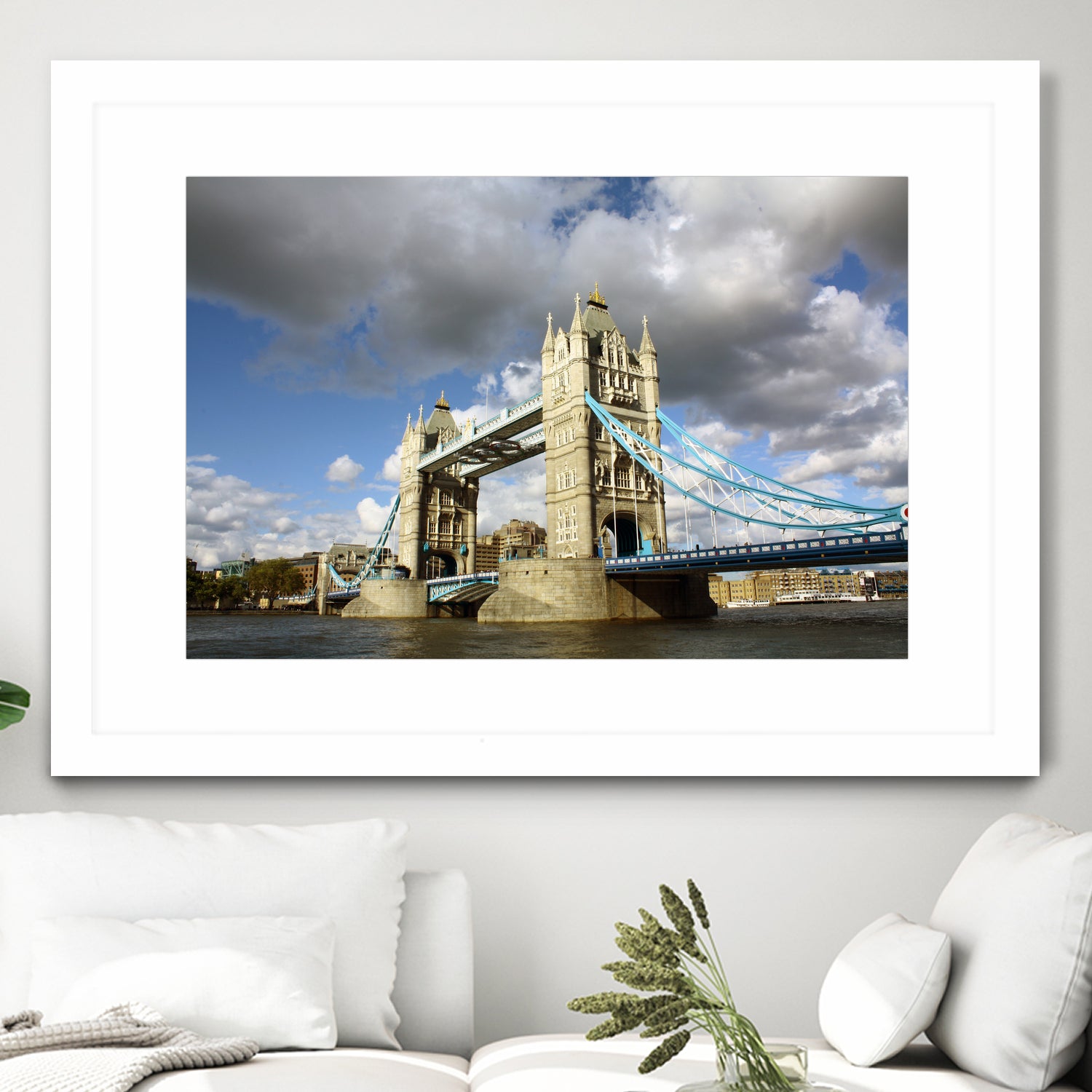 London Brigde by Angeliki Antimisari on GIANT ART - blue photo manipulation