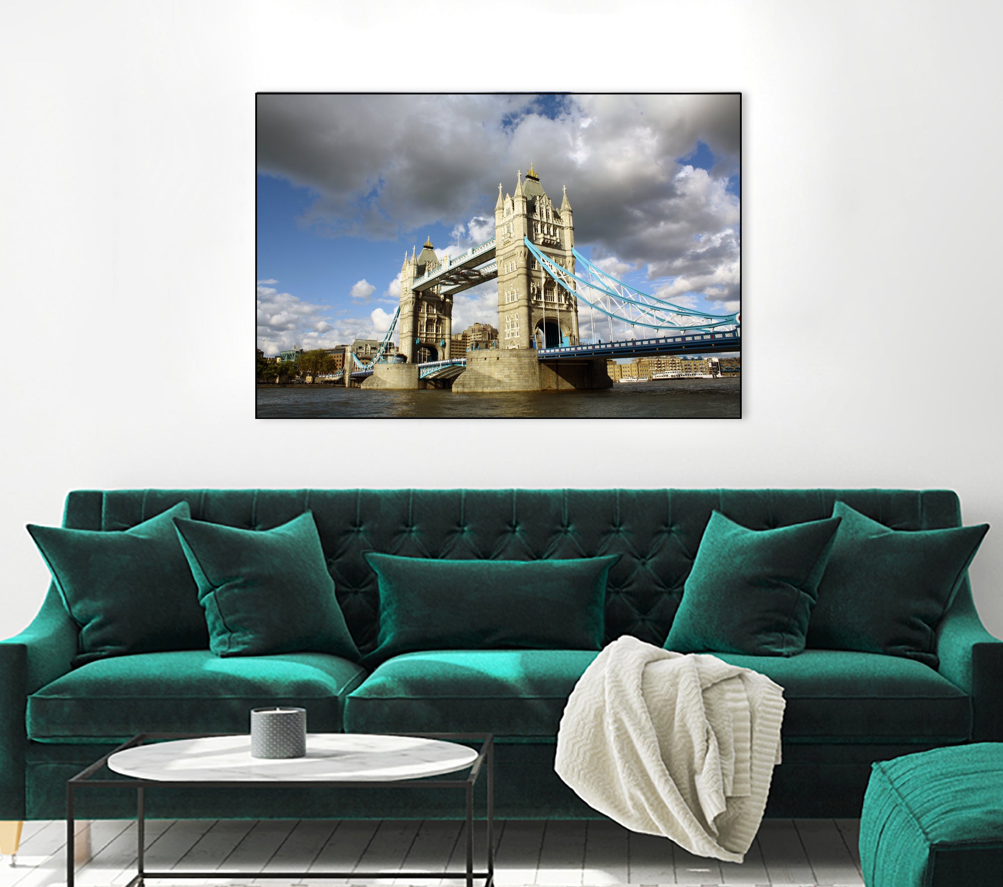 London Brigde by Angeliki Antimisari on GIANT ART - blue photo manipulation