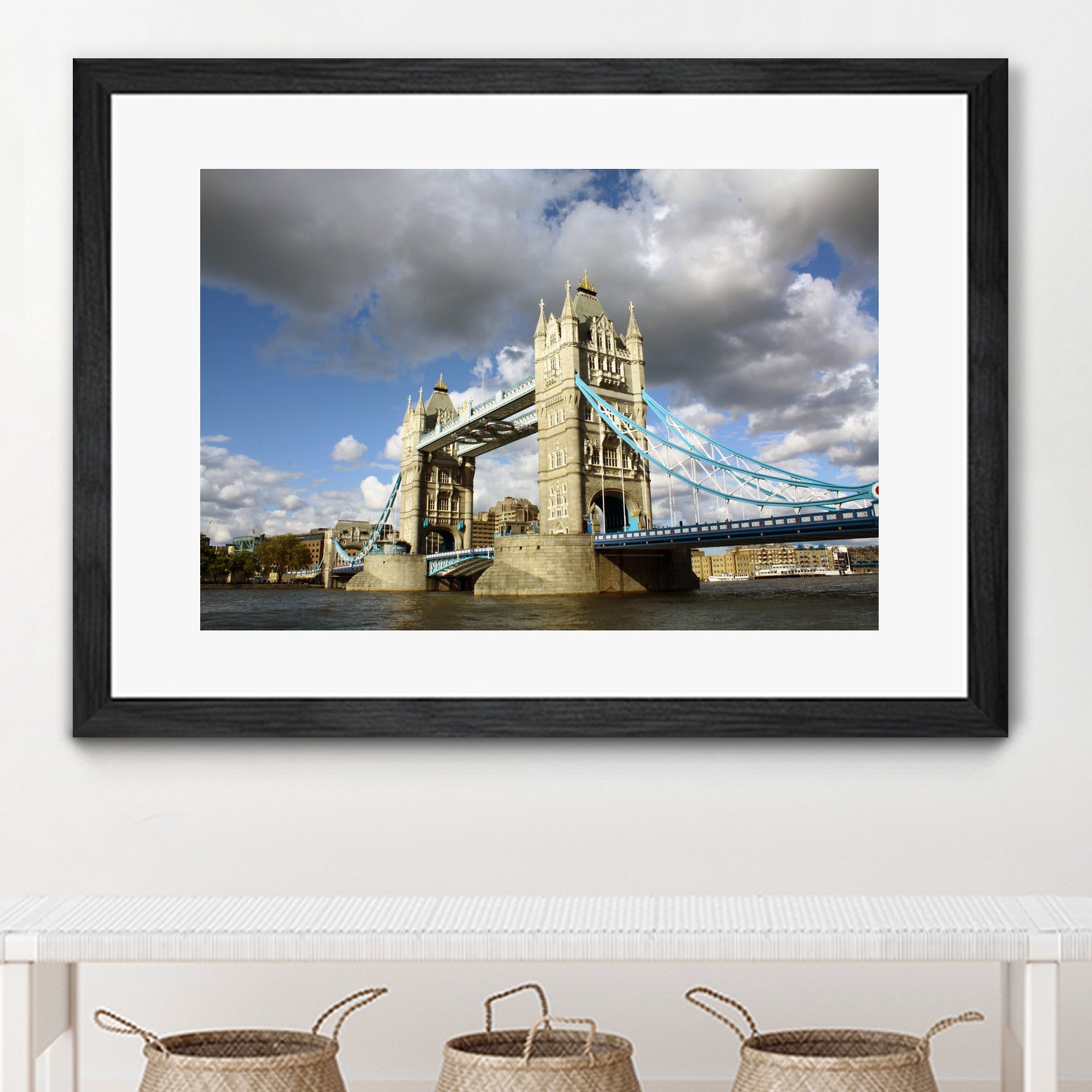 London Brigde by Angeliki Antimisari on GIANT ART - blue photo manipulation