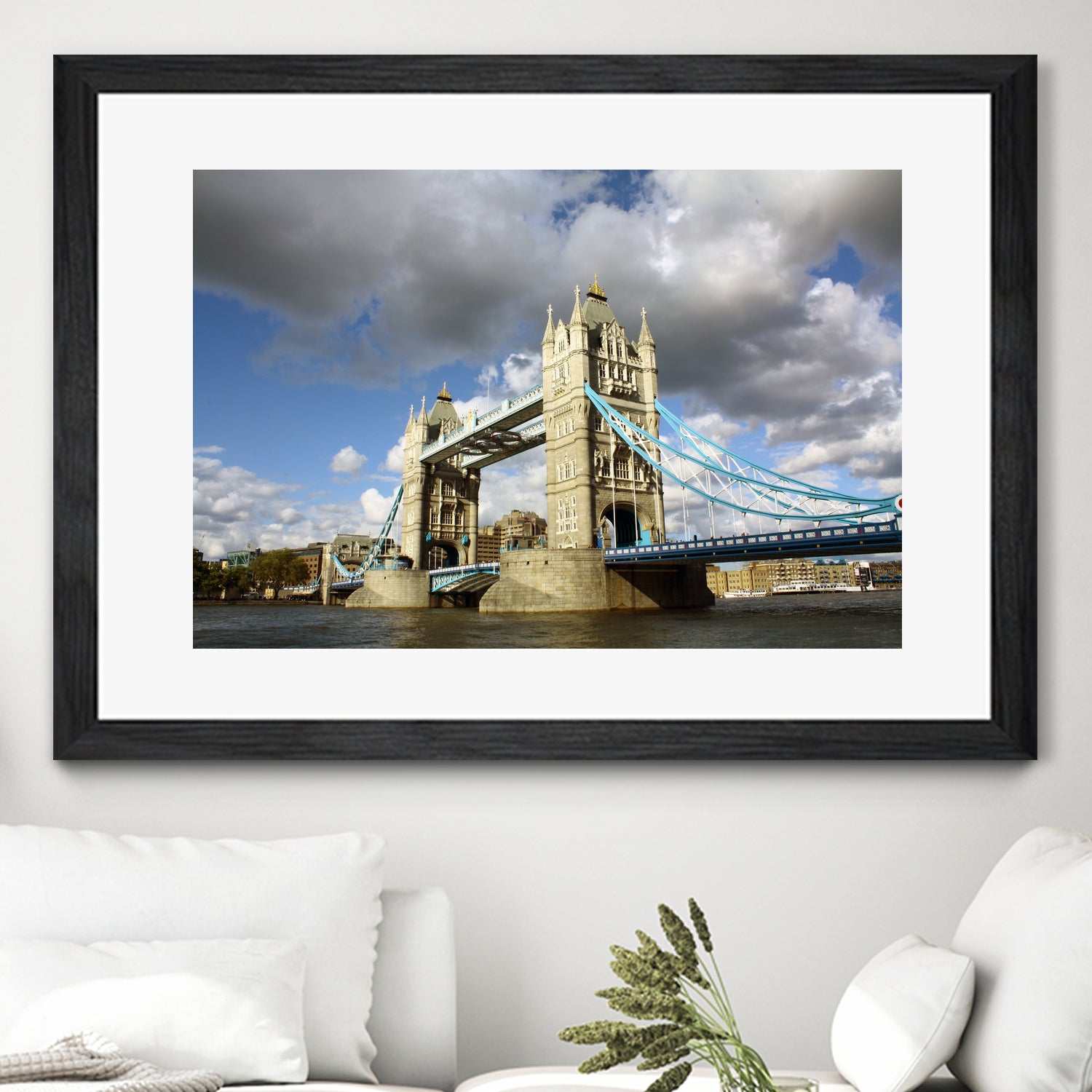 London Brigde by Angeliki Antimisari on GIANT ART - blue photo manipulation