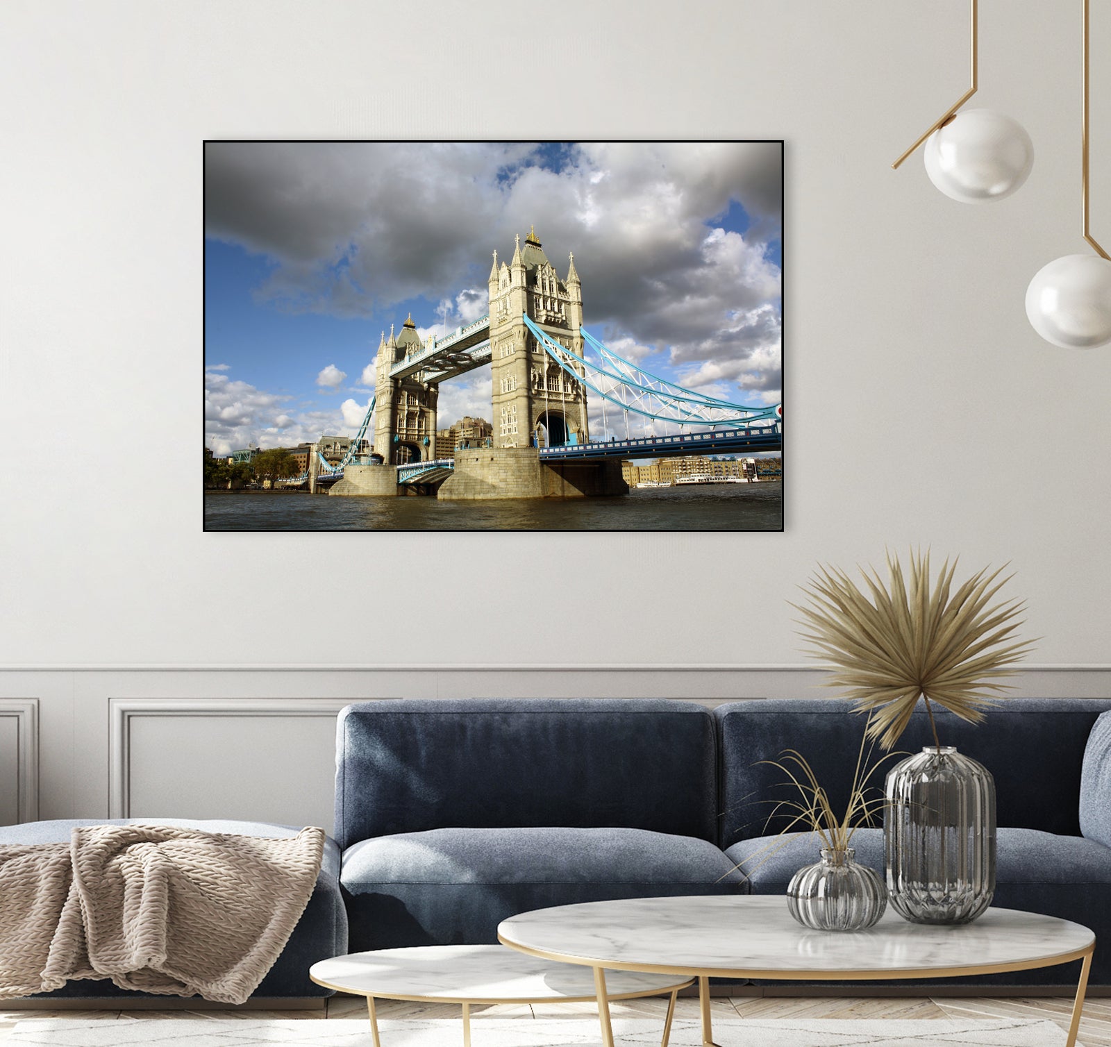 London Brigde by Angeliki Antimisari on GIANT ART - blue photo manipulation