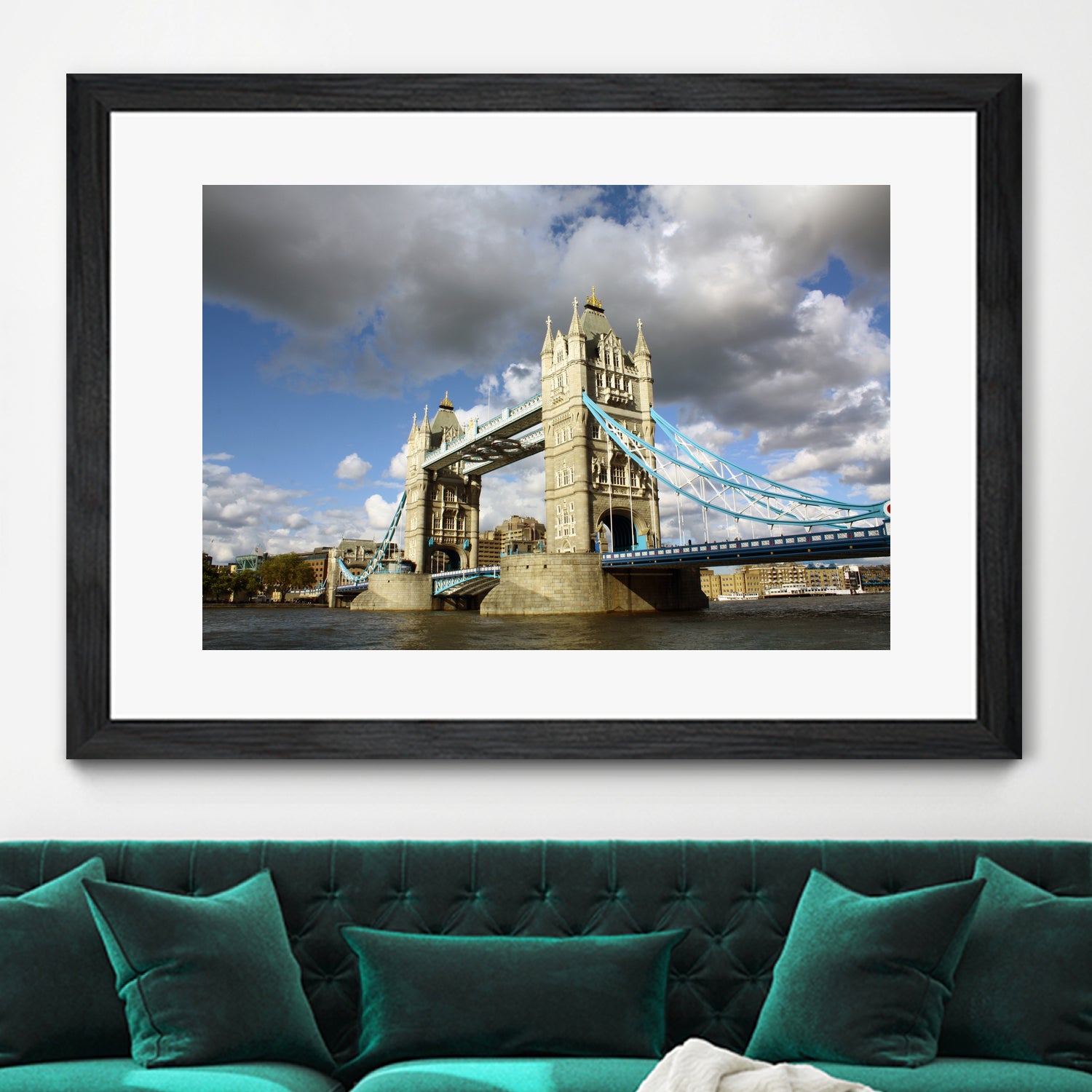 London Brigde by Angeliki Antimisari on GIANT ART - blue photo manipulation