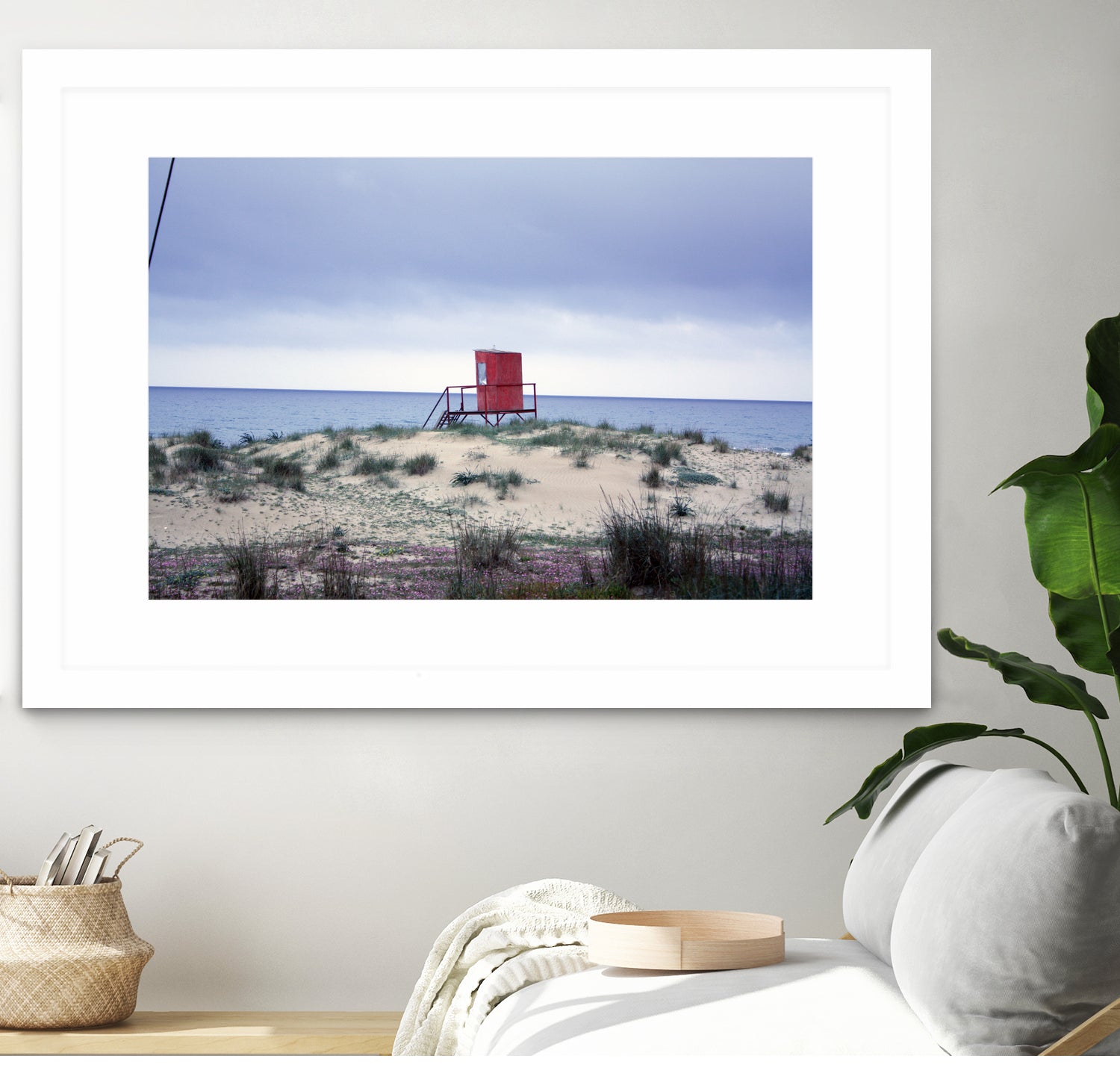 The lifeguard tower in the spring.... by Angeliki Antimisari on GIANT ART - red photo manipulation