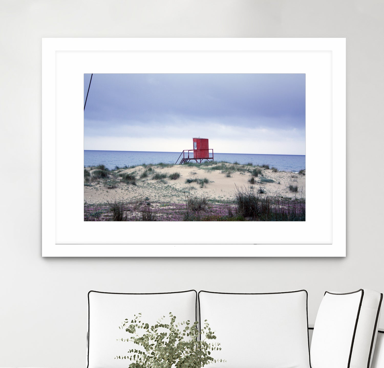 The lifeguard tower in the spring.... by Angeliki Antimisari on GIANT ART - red photo manipulation