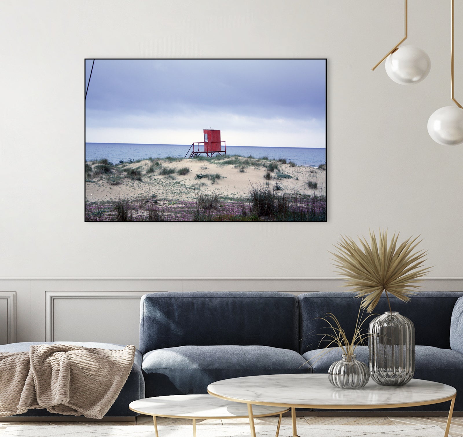 The lifeguard tower in the spring.... by Angeliki Antimisari on GIANT ART - red photo manipulation