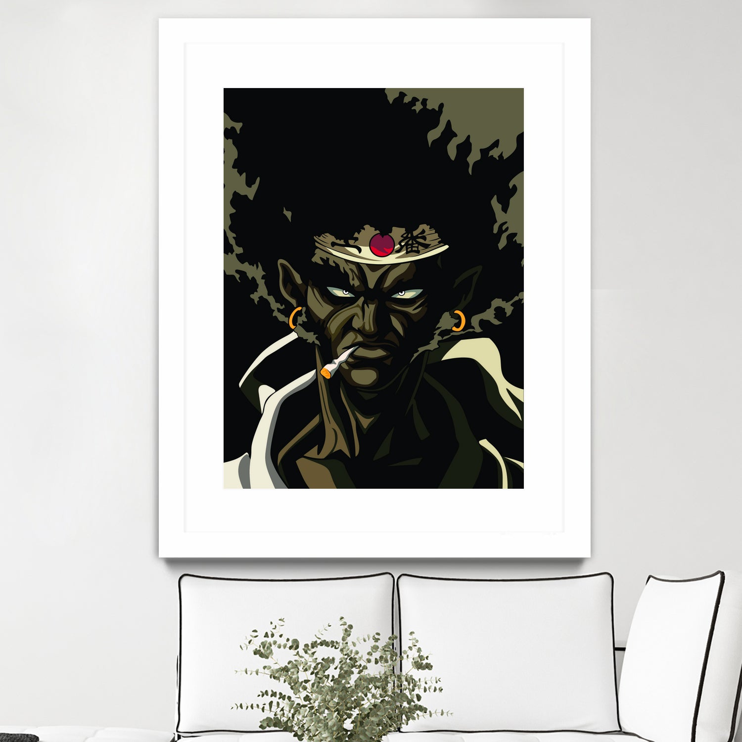 AFRO SAMURAI by Muhamat Azmi Muna on GIANT ART - white character design