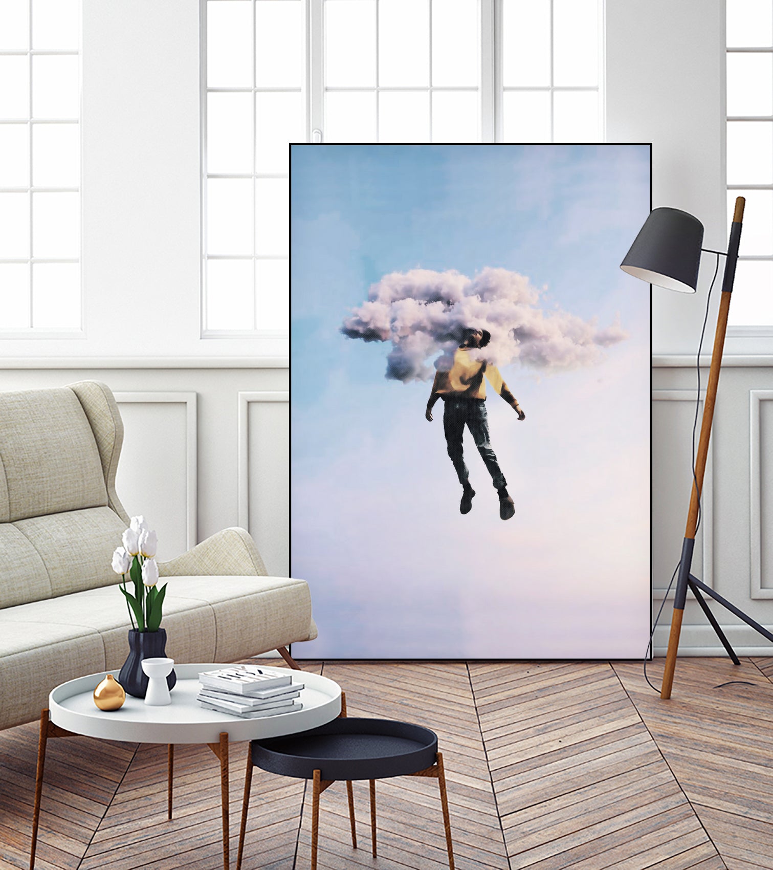 Dreams and Clouds by Menelaos Trompoukis on GIANT ART - blue digital painting