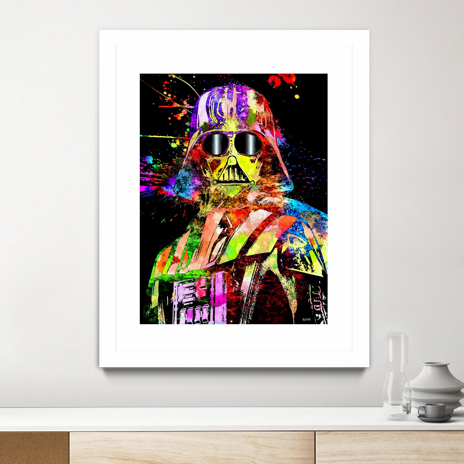 Darth Star Wars Show by Daniel Janda on GIANT ART - yellow digital painting