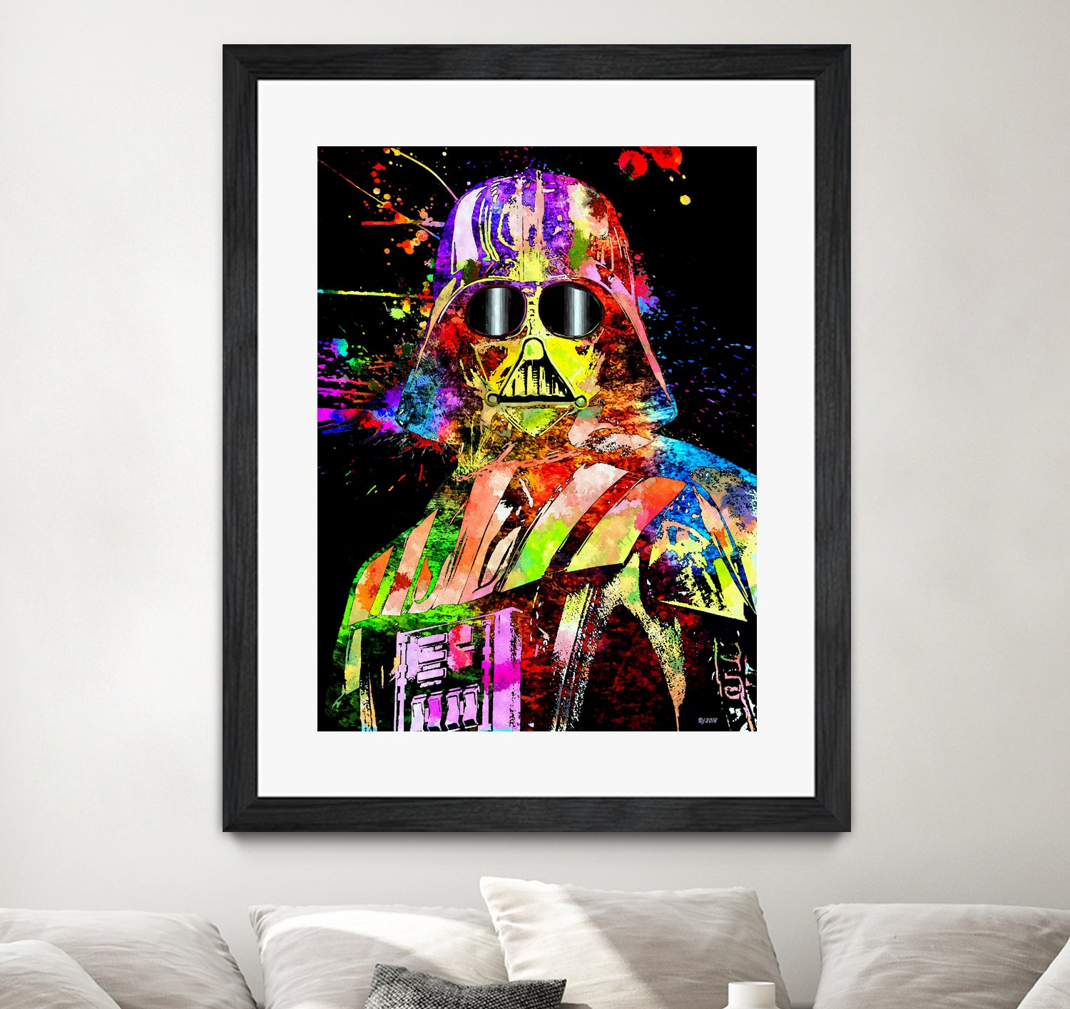 Darth Star Wars Show by Daniel Janda on GIANT ART - yellow digital painting