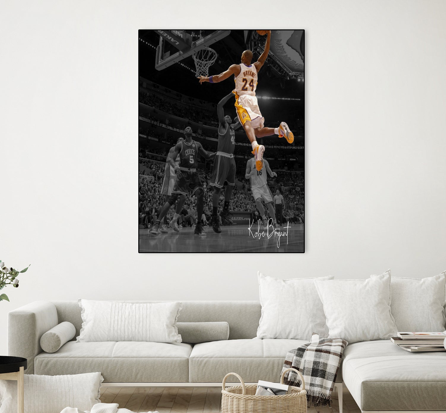 Kobe Bryant Basketball by Septiyan Nugroho on GIANT ART - white digital painting