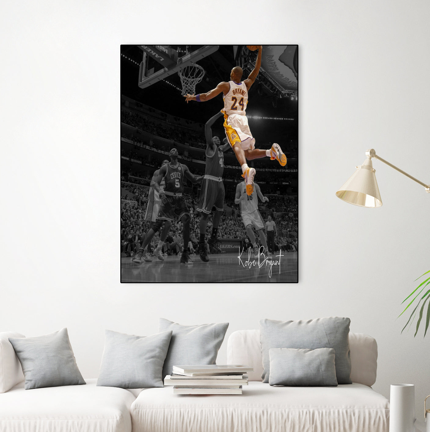 Kobe Bryant Basketball by Septiyan Nugroho on GIANT ART - white digital painting