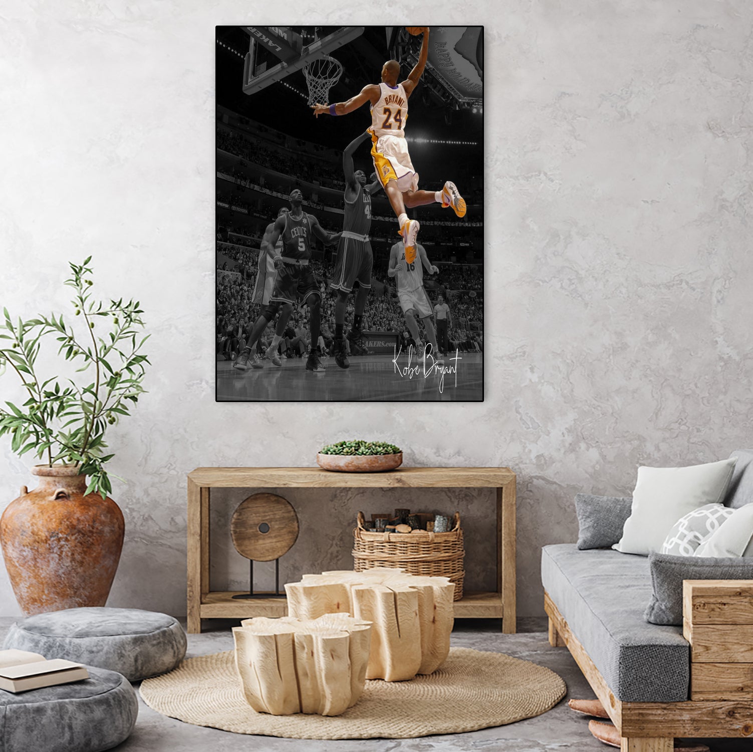 Kobe Bryant Basketball by Septiyan Nugroho on GIANT ART - white digital painting