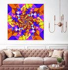 Spiral Squares by Pete Smith on GIANT ART - fuchsia digital painting