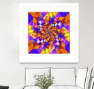 Spiral Squares by Pete Smith on GIANT ART - fuchsia digital painting