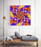 Spiral Squares by Pete Smith on GIANT ART - fuchsia digital painting