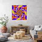 Spiral Squares by Pete Smith on GIANT ART - fuchsia digital painting