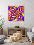 Spiral Squares by Pete Smith on GIANT ART - fuchsia digital painting