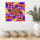 Spiral Squares by Pete Smith on GIANT ART - fuchsia digital painting