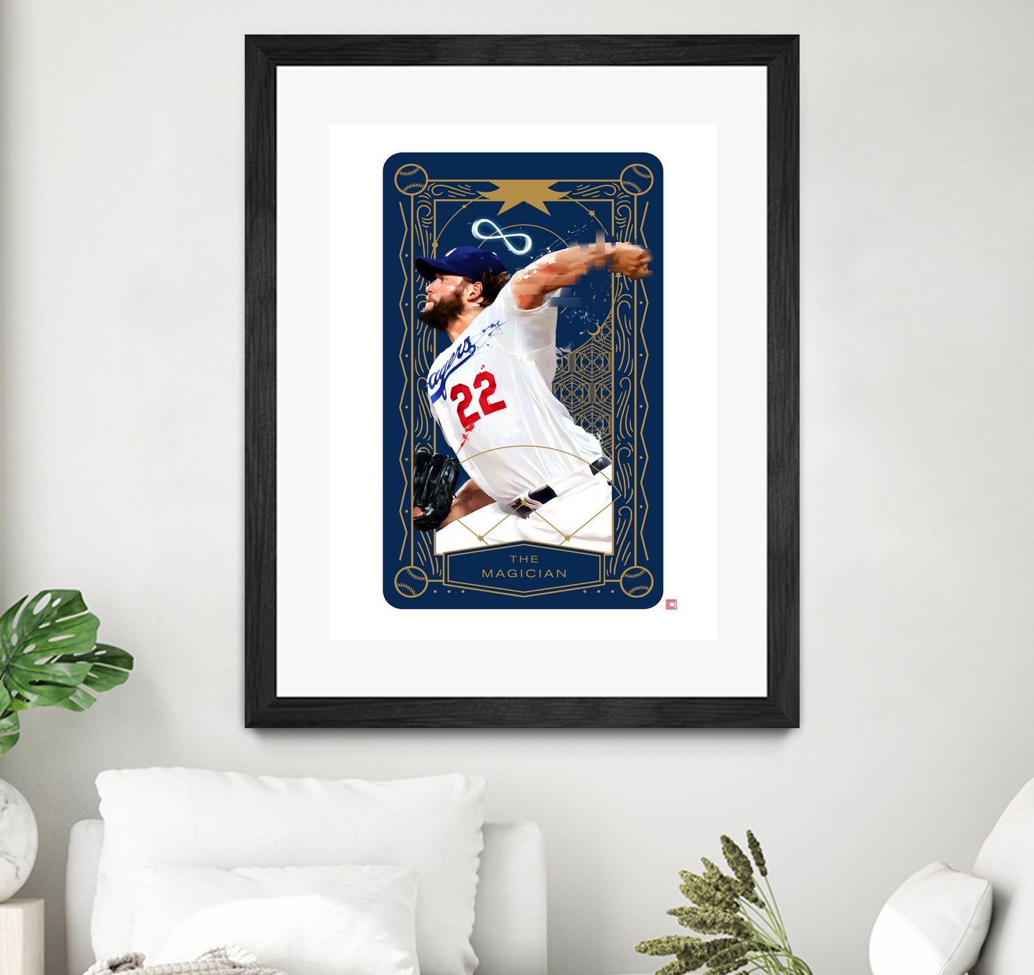 Dodgers Tarot: The Magician by Claudia Labarca on GIANT ART - blue digital painting