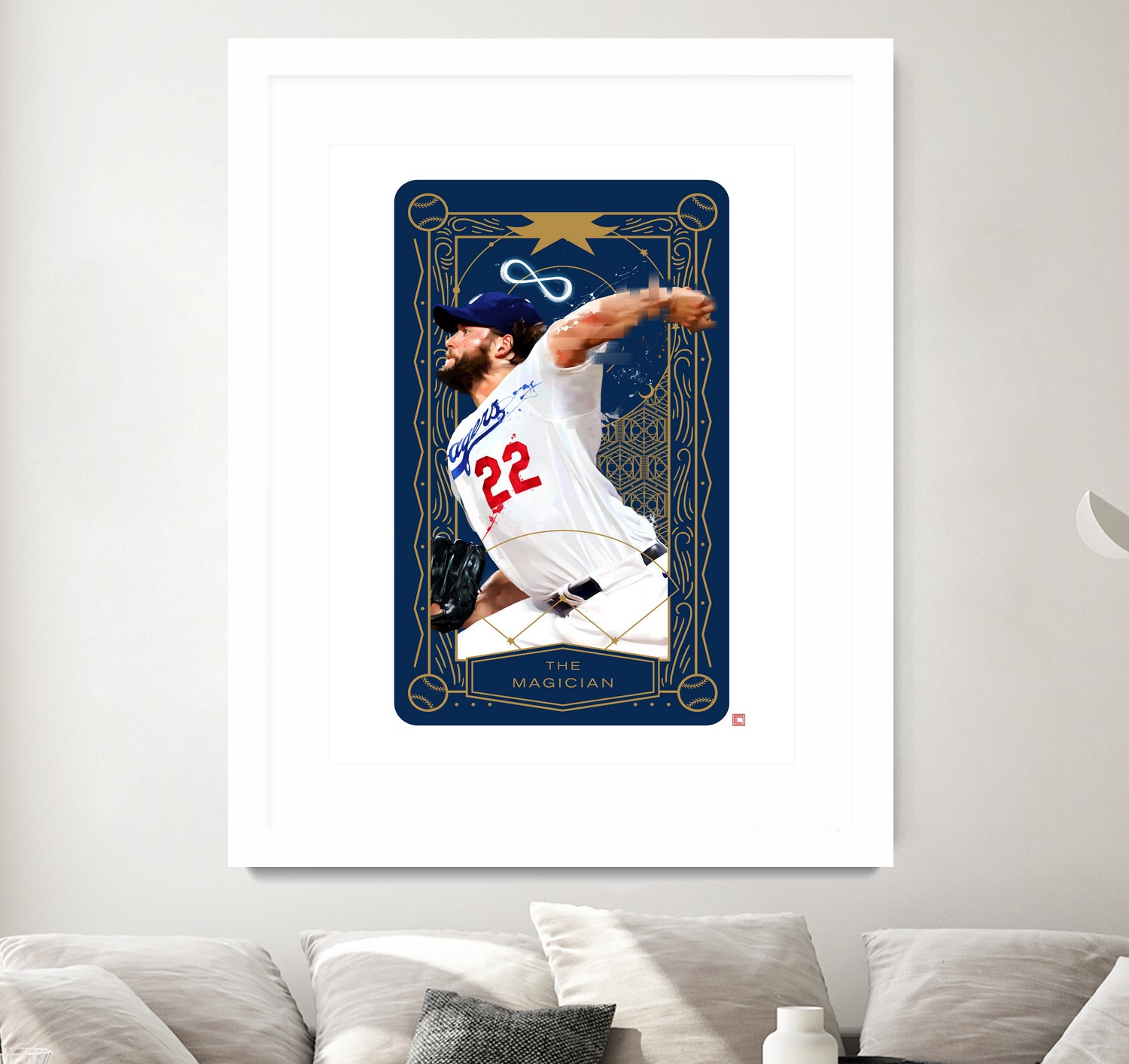 Dodgers Tarot: The Magician by Claudia Labarca on GIANT ART - blue digital painting