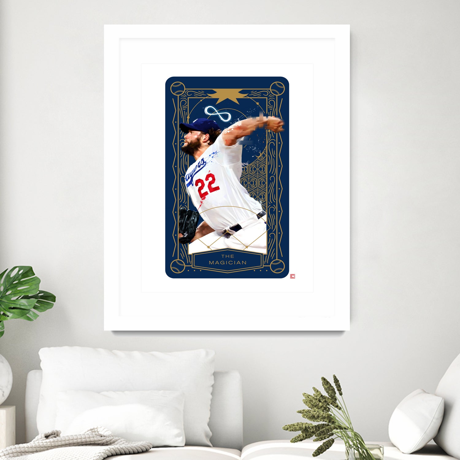 Dodgers Tarot: The Magician by Claudia Labarca on GIANT ART - blue digital painting