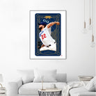 Dodgers Tarot: The Magician by Claudia Labarca on GIANT ART - blue digital painting