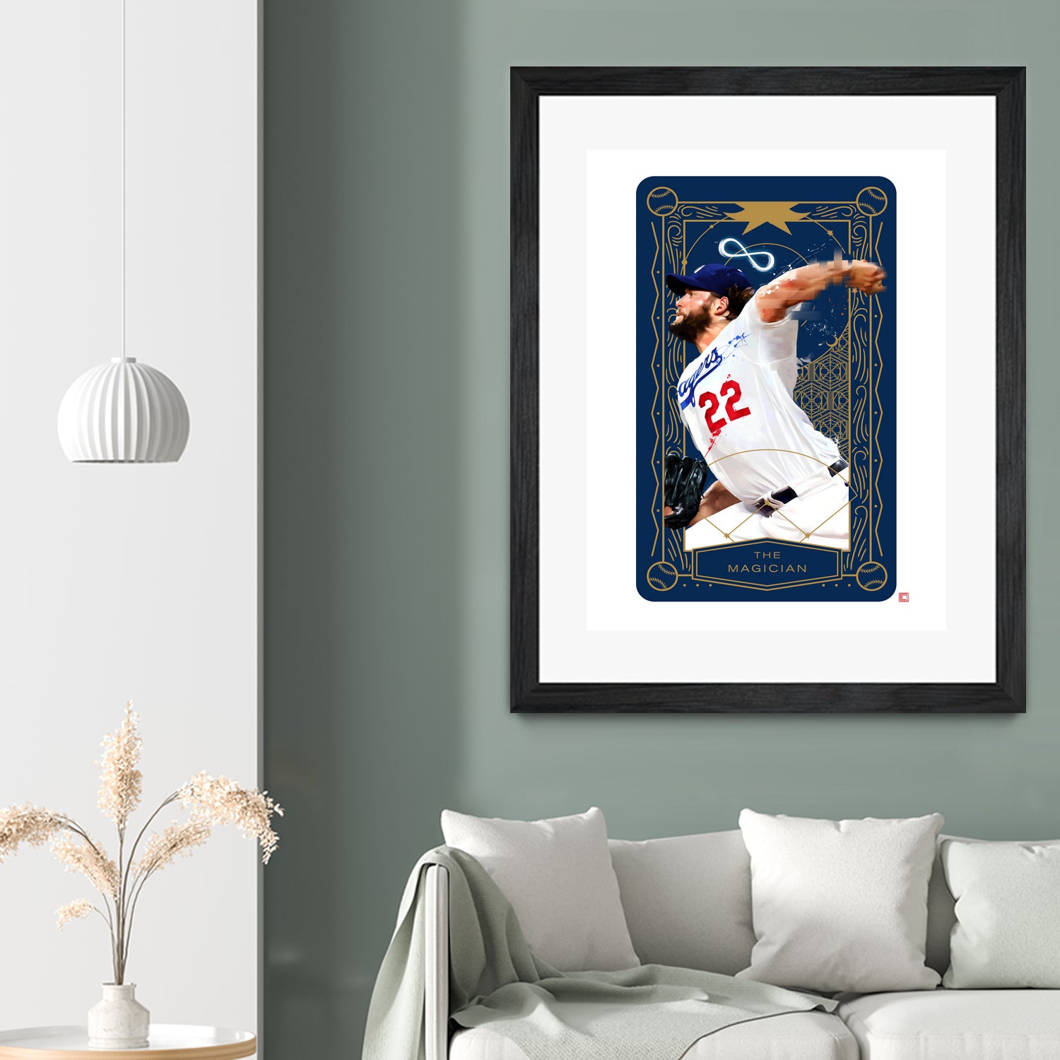 Dodgers Tarot: The Magician by Claudia Labarca on GIANT ART - blue digital painting