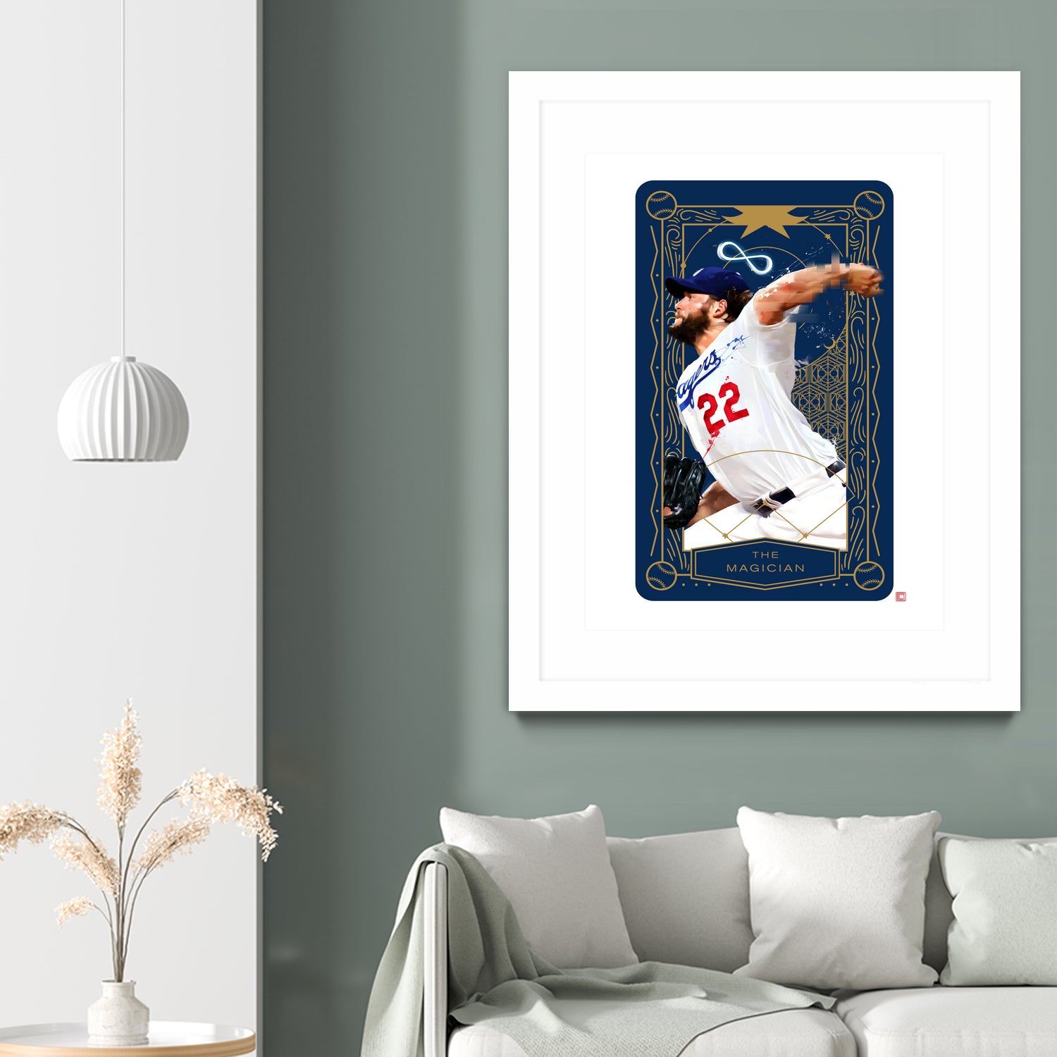 Dodgers Tarot: The Magician by Claudia Labarca on GIANT ART - blue digital painting