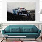 Hoonicorn Drift Car II by João Bello on GIANT ART - blue mixed media