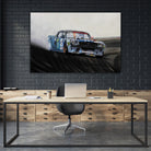 Hoonicorn Drift Car II by João Bello on GIANT ART - blue mixed media