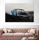 Hoonicorn Drift Car II by João Bello on GIANT ART - blue mixed media