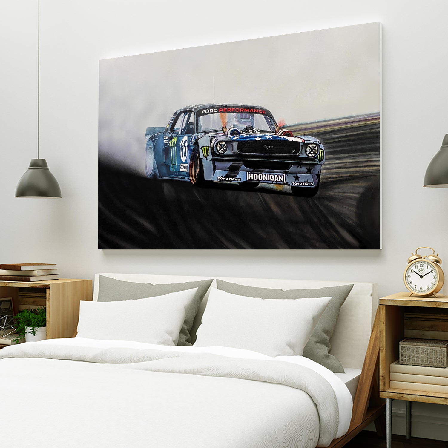 Hoonicorn Drift Car II by João Bello on GIANT ART - blue mixed media