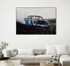 Hoonicorn Drift Car II by João Bello on GIANT ART - blue mixed media