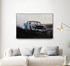 Hoonicorn Drift Car II by João Bello on GIANT ART - blue mixed media