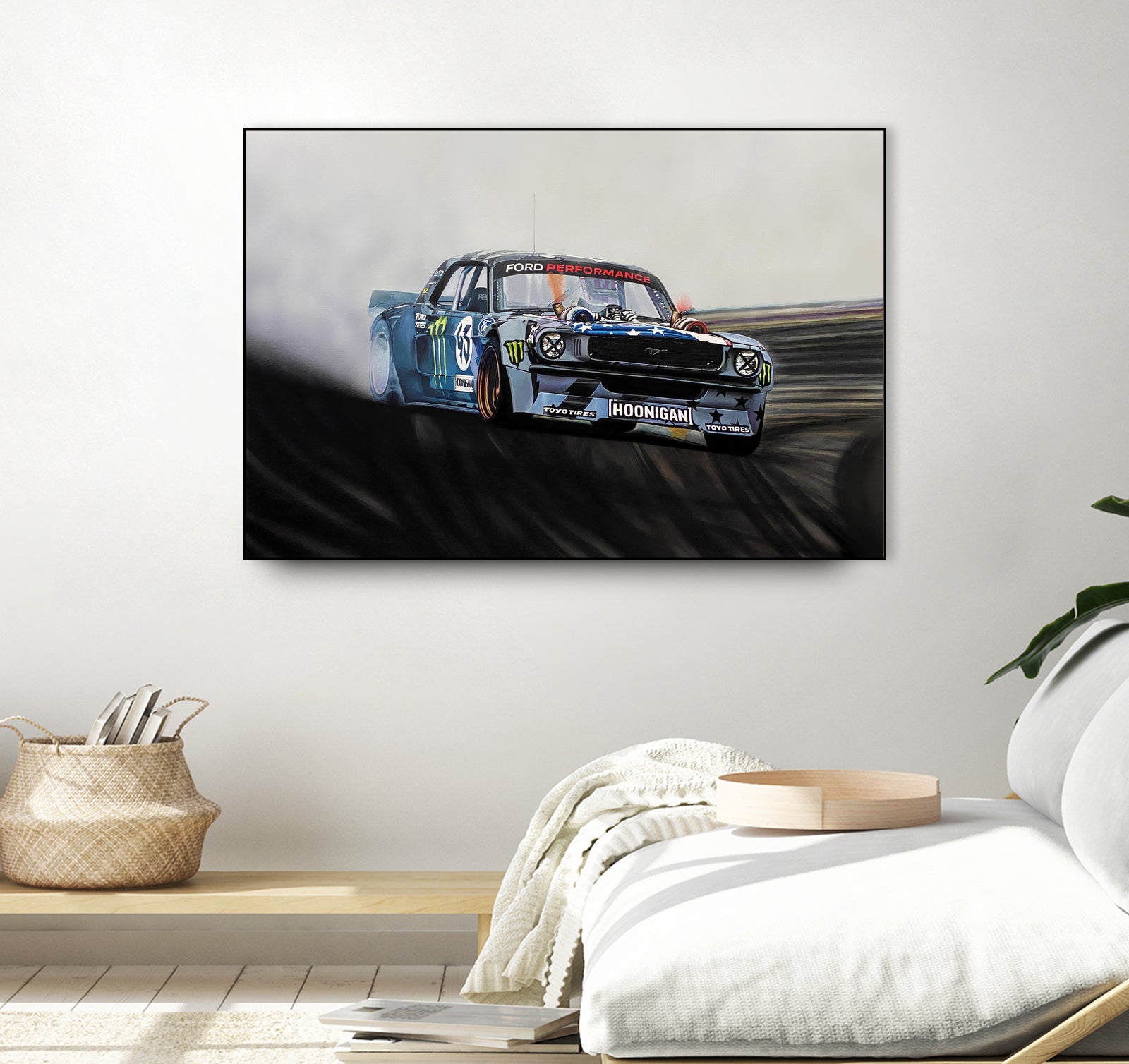 Hoonicorn Drift Car II by João Bello on GIANT ART - blue mixed media