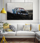 Hoonicorn Drift Car II by João Bello on GIANT ART - blue mixed media