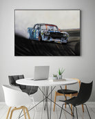 Hoonicorn Drift Car II by João Bello on GIANT ART - blue mixed media