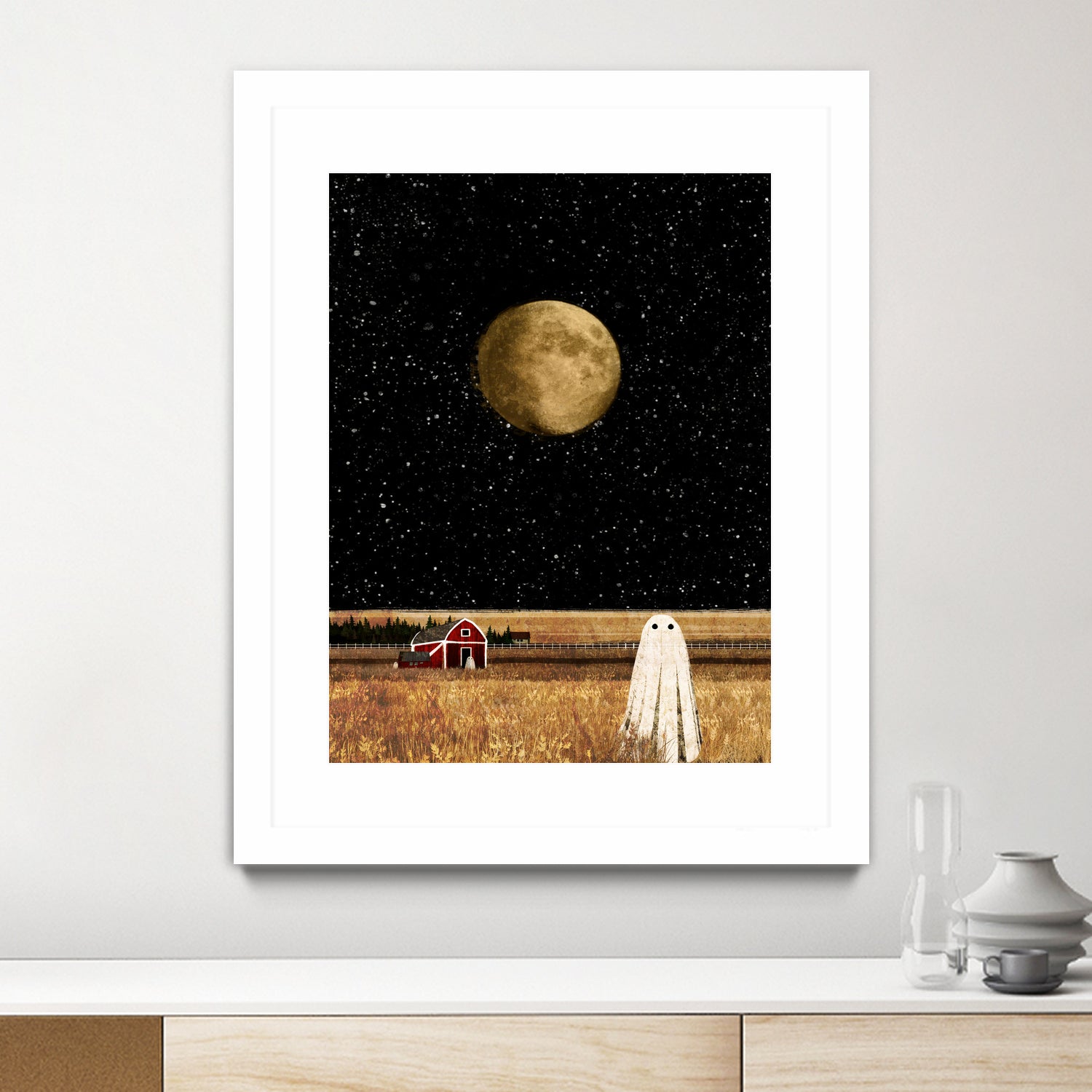 harvest moon by Katherine Blower on GIANT ART - black digital painting