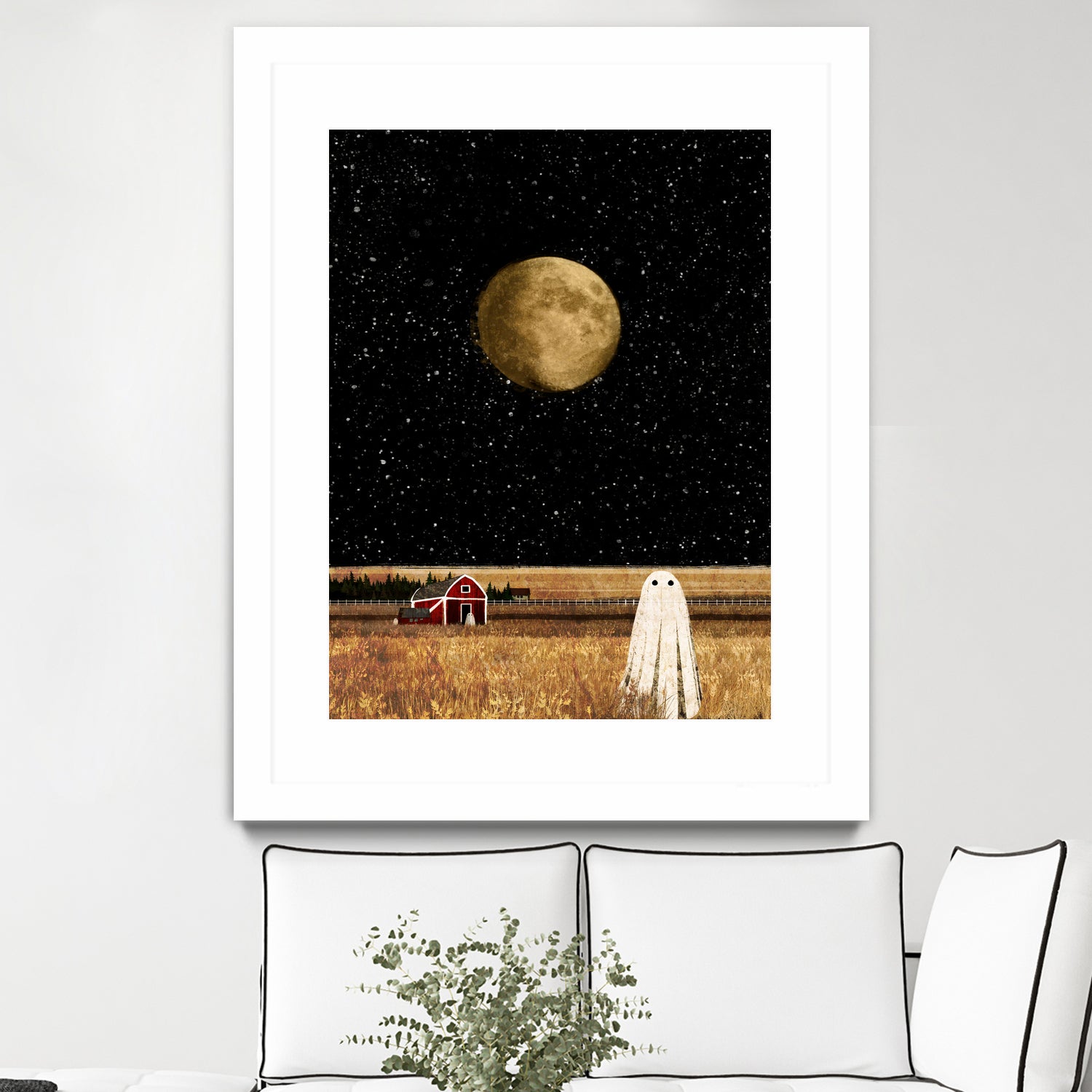 harvest moon by Katherine Blower on GIANT ART - black digital painting