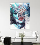 Fade away by Doriana Popa on GIANT ART - blue digital painting