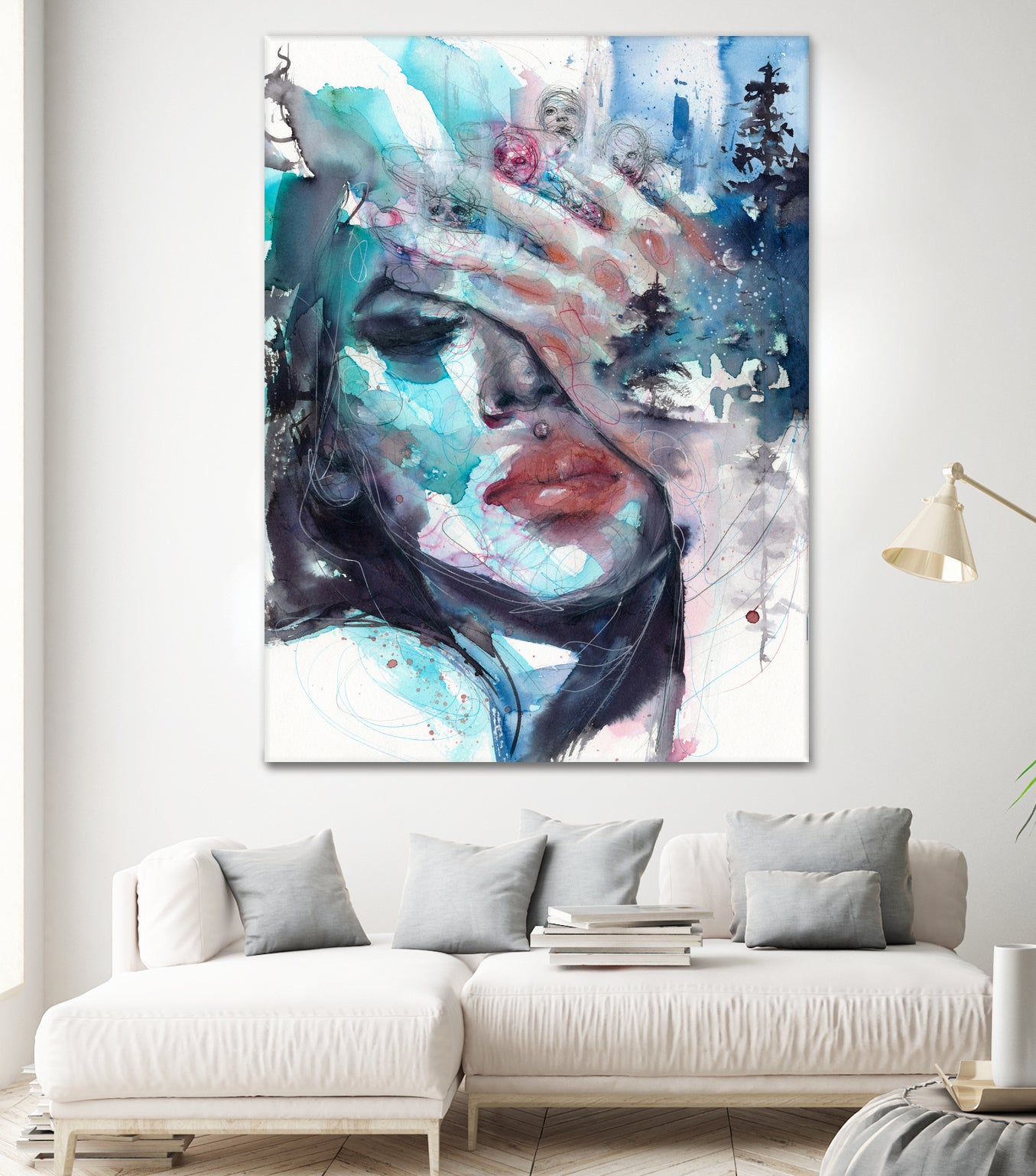 Fade away by Doriana Popa on GIANT ART - blue digital painting