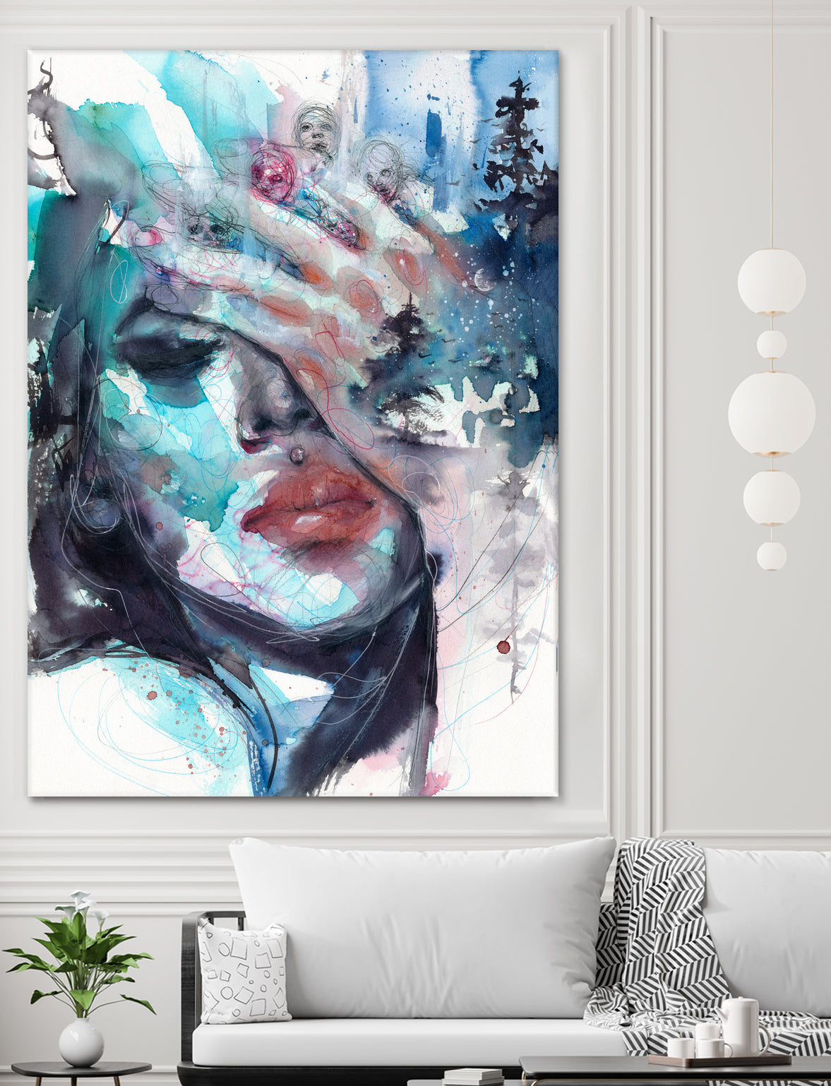 Fade away by Doriana Popa on GIANT ART - blue digital painting