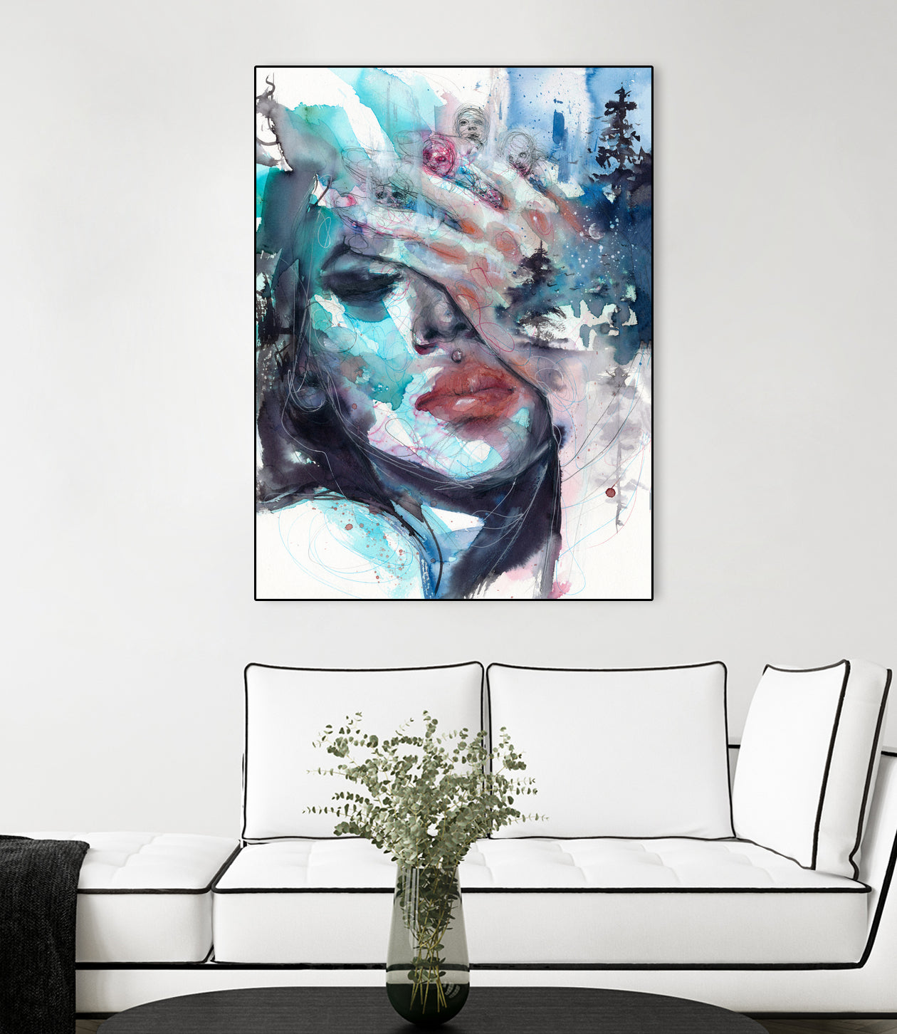 Fade away by Doriana Popa on GIANT ART - blue digital painting