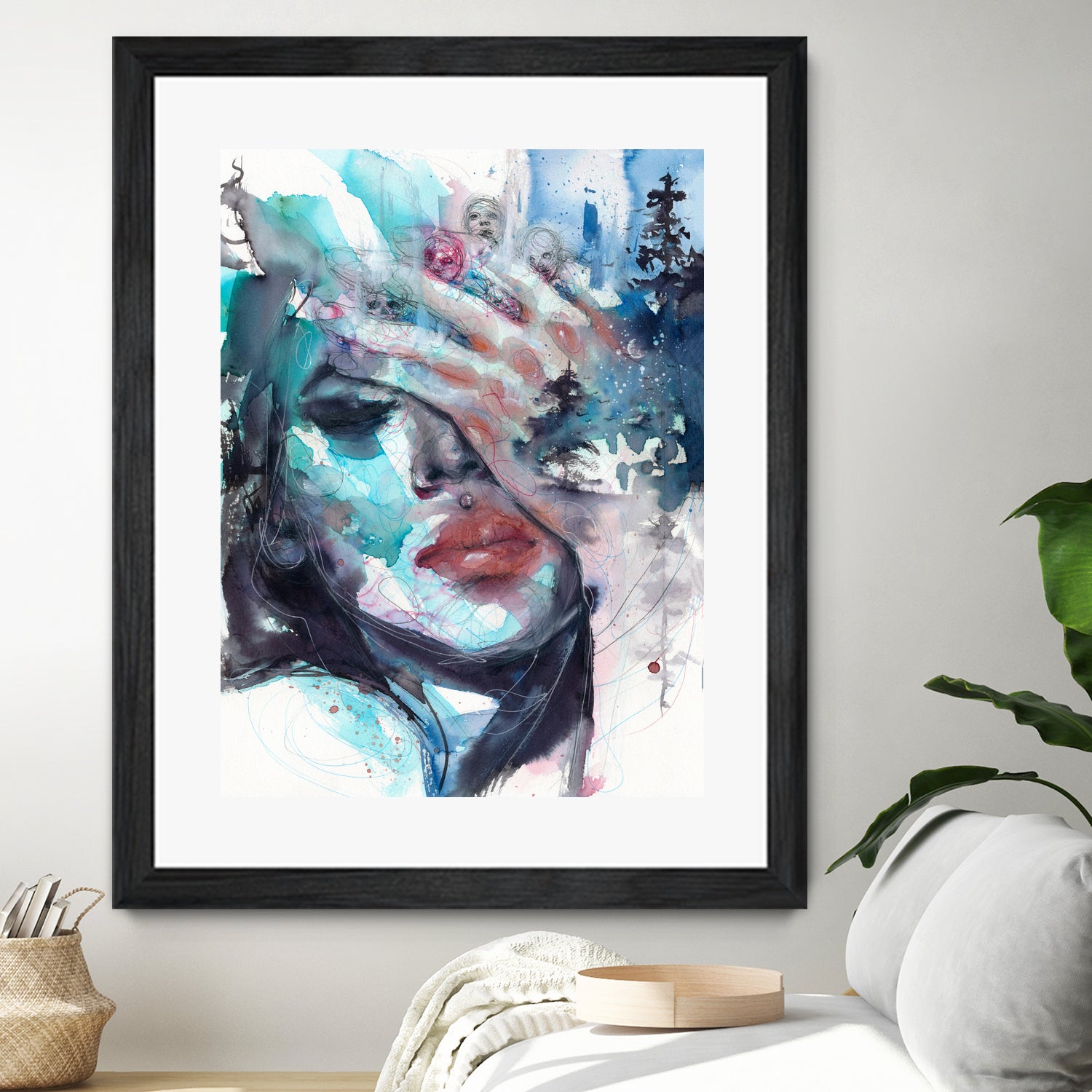 Fade away by Doriana Popa on GIANT ART - blue digital painting