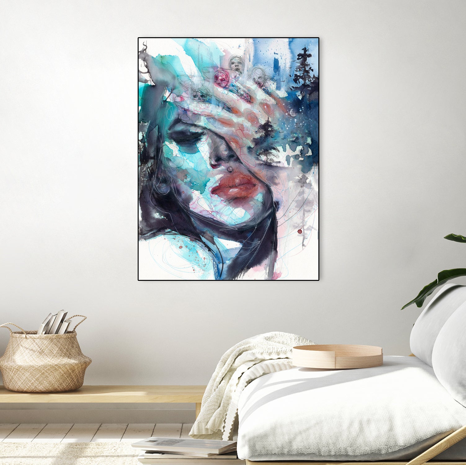 Fade away by Doriana Popa on GIANT ART - blue digital painting