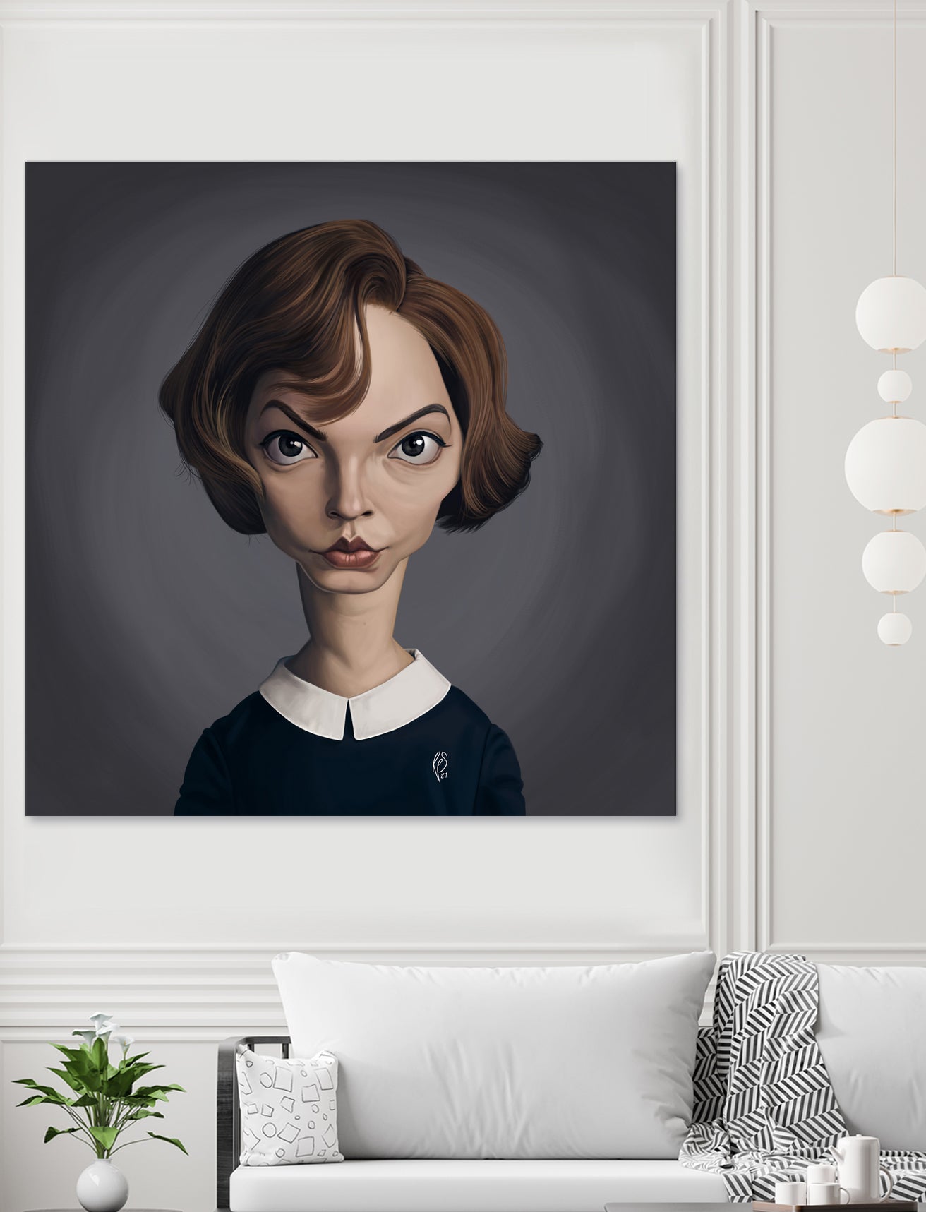 Anya Taylor-Joy by Rob Snow on GIANT ART - brown digital painting