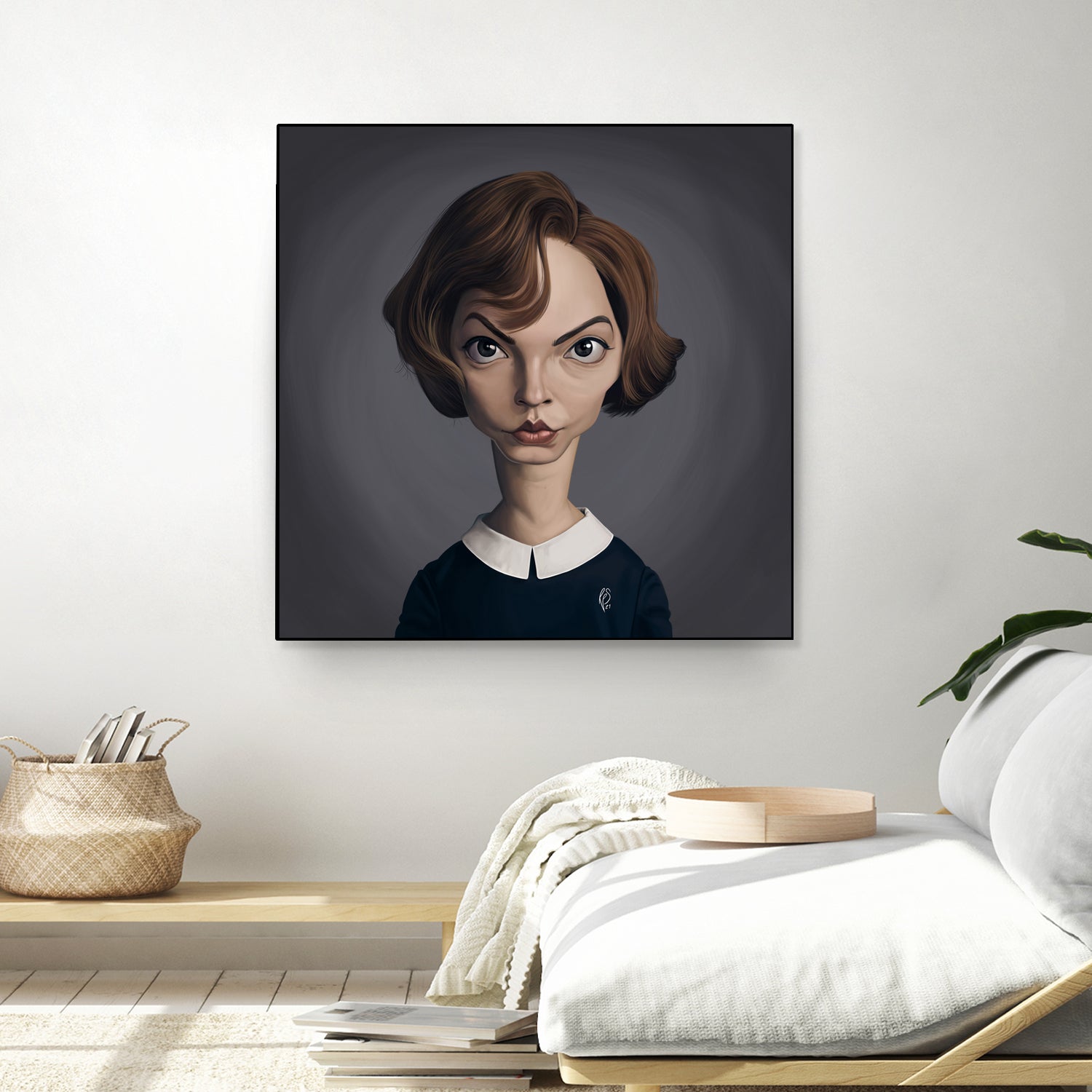 Anya Taylor-Joy by Rob Snow on GIANT ART - brown digital painting