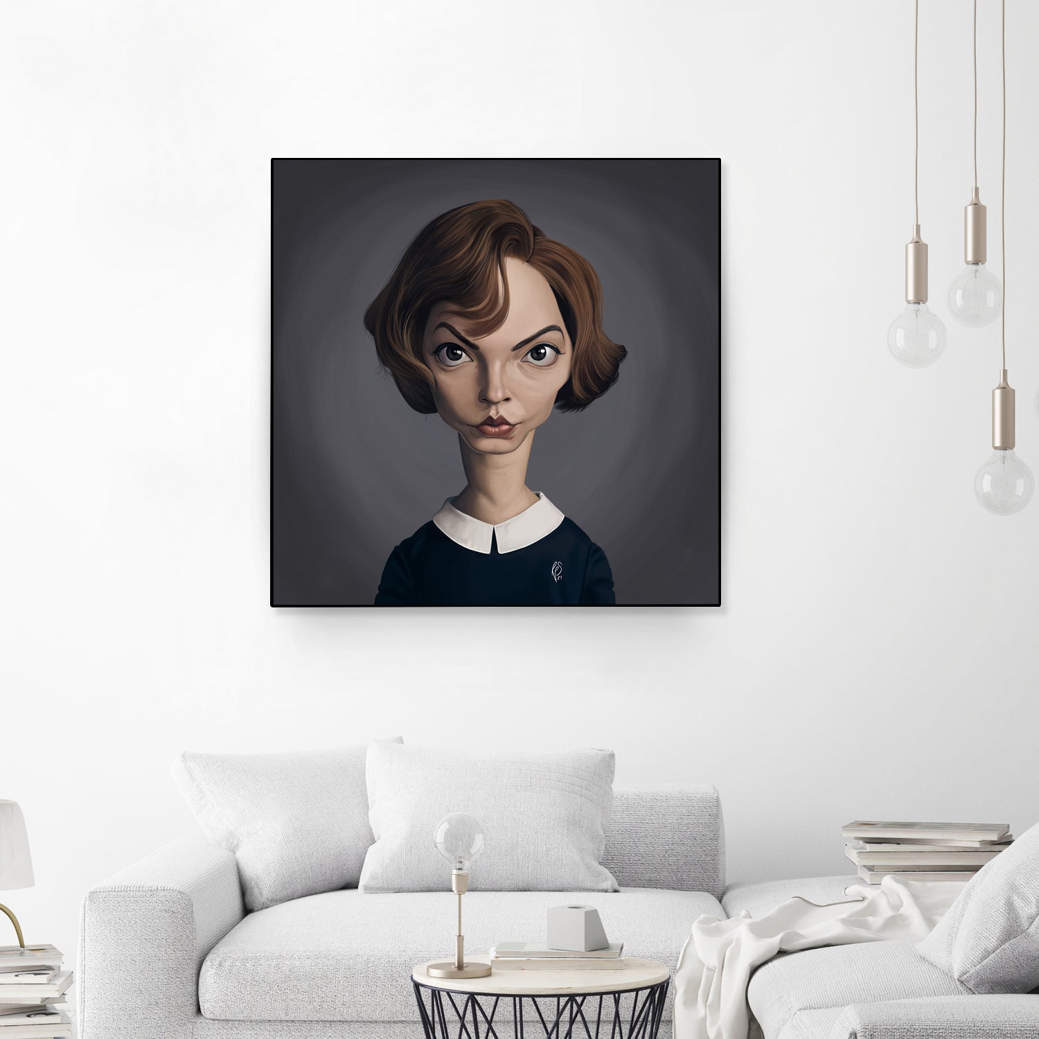 Anya Taylor-Joy by Rob Snow on GIANT ART - brown digital painting