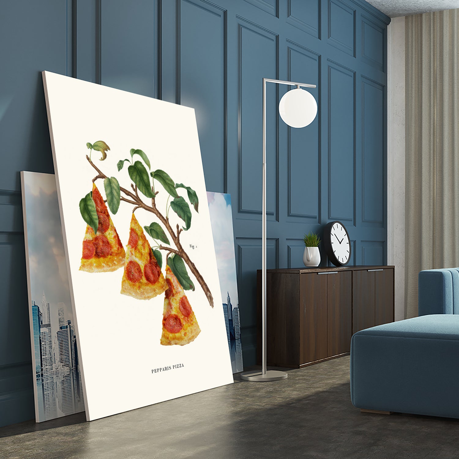 Pizza Plant by Jonas Loose on GIANT ART - orange digital drawing